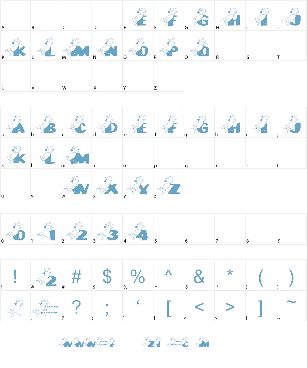 LCR Awww Lexy! Font Character